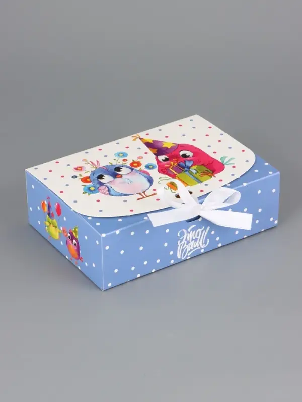 Подарочная коробка сборная с окном «Сюрприз», 16.5×11, 5×5 см