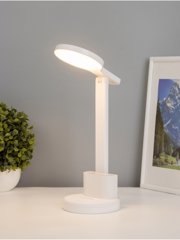 Светильник настольный «Ник» АКБ 800Ма USB Type-C 5Вт LED 3000-6000К сенсор 7х14х45см Светильник настольный «Ник» АКБ 800Ма USB Type-C 5Вт LED 3000-6000К сенсор 7х14х45см