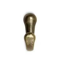 Крючок мебельный ТУНДРА TKO020, однорожковый, бронза, 50 шт