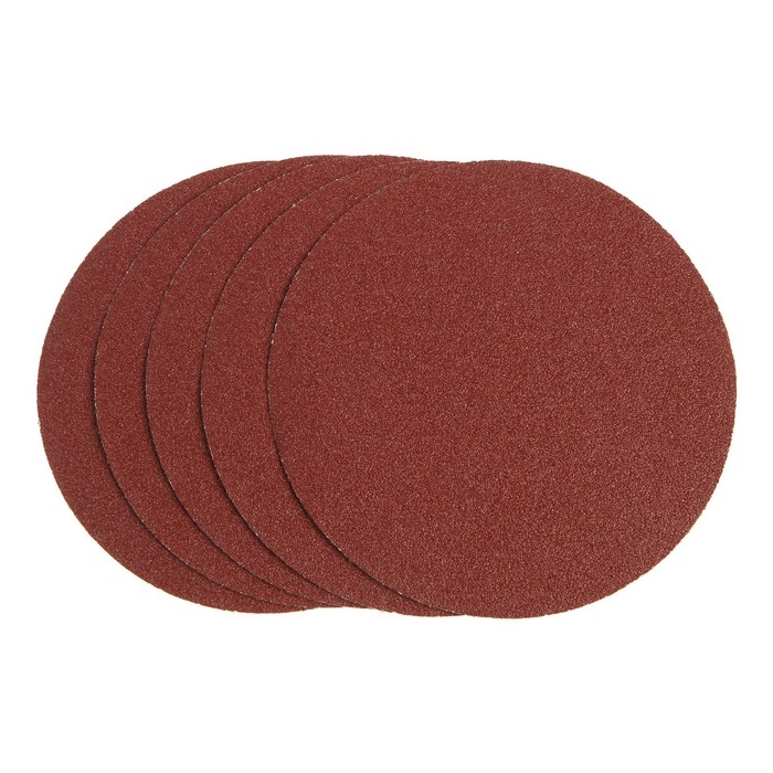 Круг абразивный шлифовальный под Круг абразивный шлифовальный под "липучку" ТУНДРА, 180 мм, Р40, 5 шт.