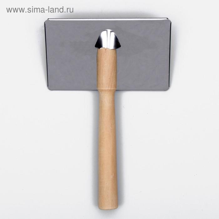 Пуходерка Wood большая широкая без капель, 12 х 19 см, длинная деревянная ручка Пуходерка Wood большая широкая без капель, 12 х 19 см, длинная деревянная ручка