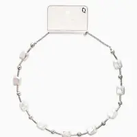 Бусы &laquo;Жемчуг. Майорика прямоугольник&raquo;, L=55 см, белые в серебре