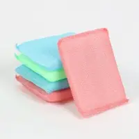 Губки для посуды Доляна, 5 шт., для деликатной уборки, 12&times;8.5&times;1 см, МИКС