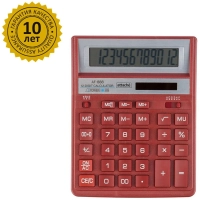 Калькулятор настольный ПОЛН.Attache AF-888,12р,дв.пит,204x158мм, темно-крас