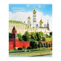 Тетради 48 листов в клетку &laquo;Россия&raquo;, серые листы, 5 штук