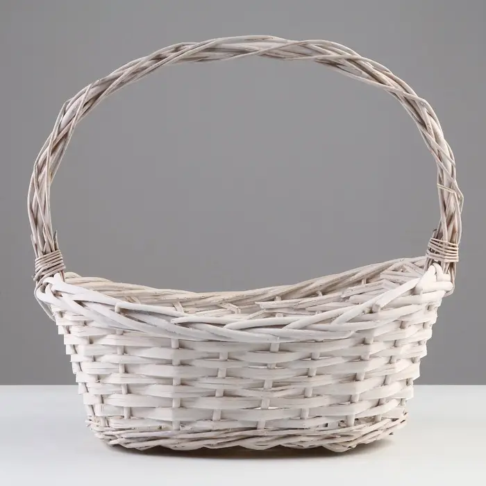 Набор корзин плетеных, 42x30x13/17/36 см, 35x26x10/15/32 см, 30x20x9/13/27 см, 3 шт, ива Набор корзин плетеных, 42x30x13/17/36 см, 35x26x10/15/32 см, 30x20x9/13/27 см, 3 шт, ива