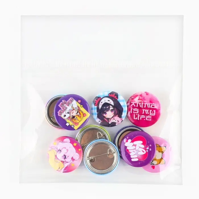 Значок металлический закатной «Милые анимешки», d=2.5 cм, МИКС