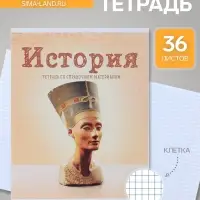 Предметная тетрадь по истории Calligrata &laquo;Предметы&raquo;, 36 листов, в клетку, со справочным материалом, обложка из мелованного картона