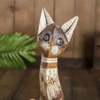 Сувенир дерево "Грациозная кошка" 4,5х9х30 см