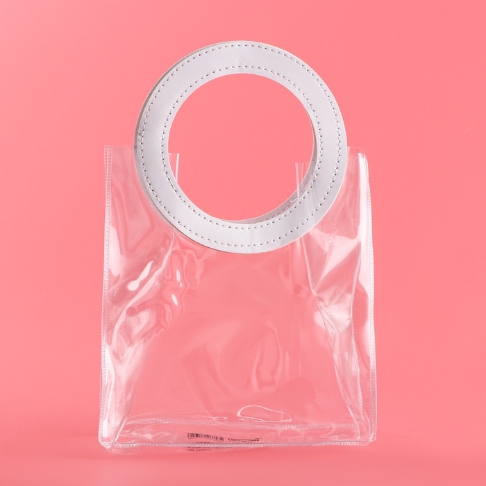 Пакет подарочный из ПВХ, белый, 20 х 18 х 10 см Пакет подарочный из ПВХ, белый, 20 х 18 х 10 см