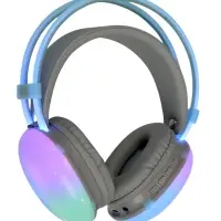 Наушники беспроводные, полноразмерные, Mybit W-33, RGB подсветка, Bluetooth 5.3, 800 мАч, Type-C, RGB подсветка, зелёные
