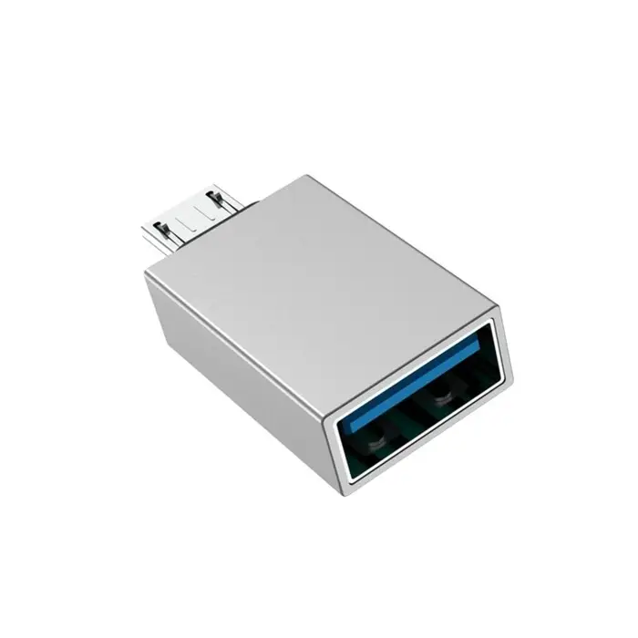 Адаптер Borofone BV2, USB - MicroUSB, серебристый Адаптер Borofone BV2, USB - MicroUSB, серебристый