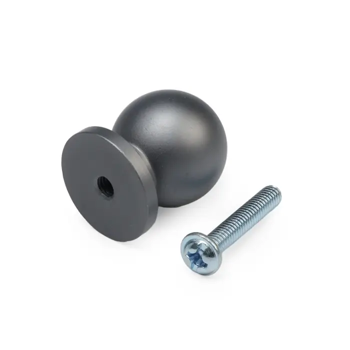 Ручка-кнопка CAPPIO RK146, d=20 мм, цвет графит