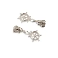 Бегунок для молнии &laquo;Трактор&raquo;, №5, &laquo;Штурвал&raquo;, 10 шт., цвет никель