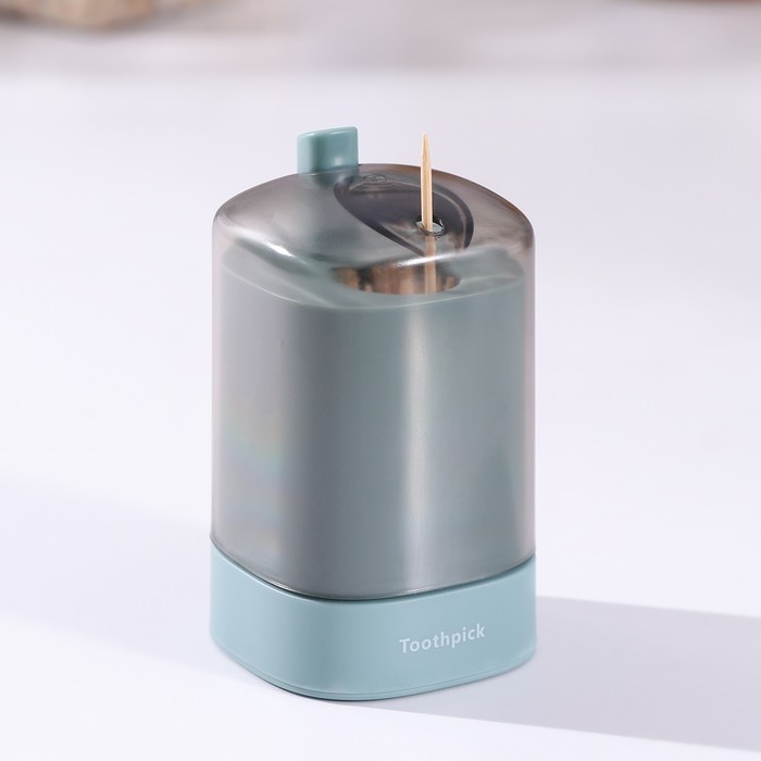 Диспенсер для зубочисток автоматический, цвет зелёный Диспенсер для зубочисток автоматический, цвет зелёный