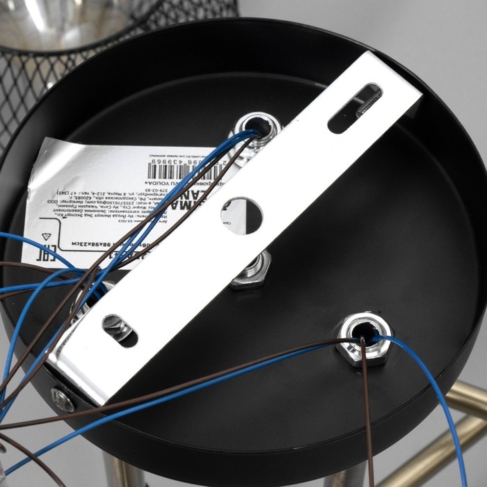 Люстра Люстра "Эстэт" 6хЕ27 40Вт черный 98х98х23см BayerLux