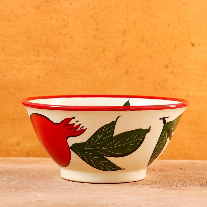 Коса Риштанская Керамика  Коса Риштанская Керамика "Гранат", 18 см, большая, разноцветная