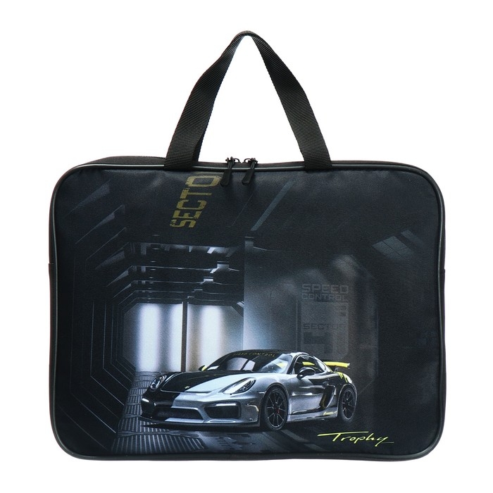 Папка с ручками текстильная А4, 370 х 280 х 60 мм, Stavia Папка с ручками текстильная А4, 370 х 280 х 60 мм, Stavia "Ралли"