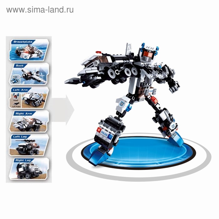 Конструктор «Страж полиции», 51-74 детали, МИКС Конструктор «Страж полиции», 51-74 детали, МИКС