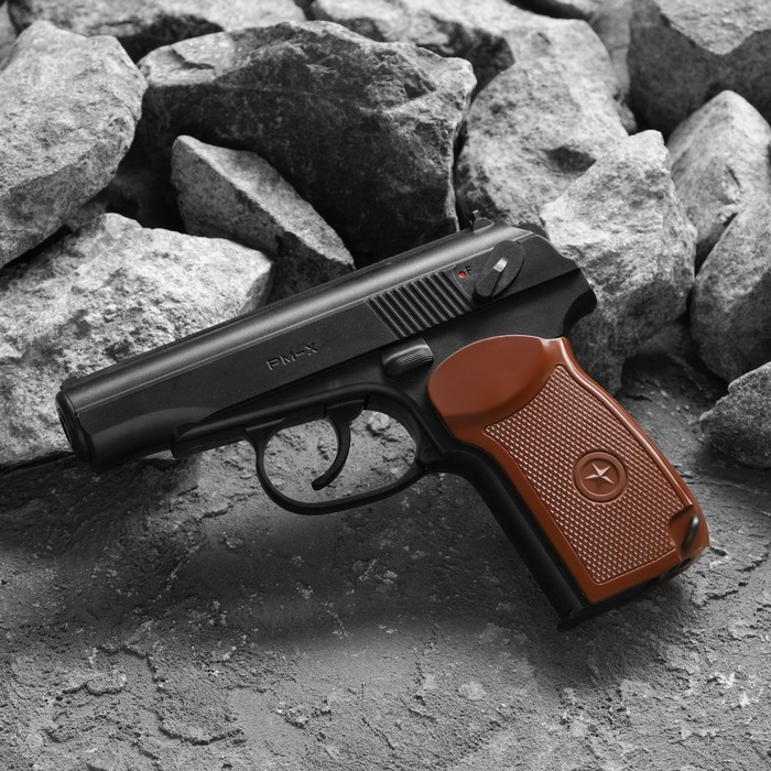 Набор с пневматическим пистолетом  Набор с пневматическим пистолетом "Возвращение легенды" баллончик 10 шт, шарики 500 шт