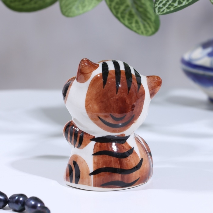 Сувенир Сувенир "Кот Ласка", гжель, цвет