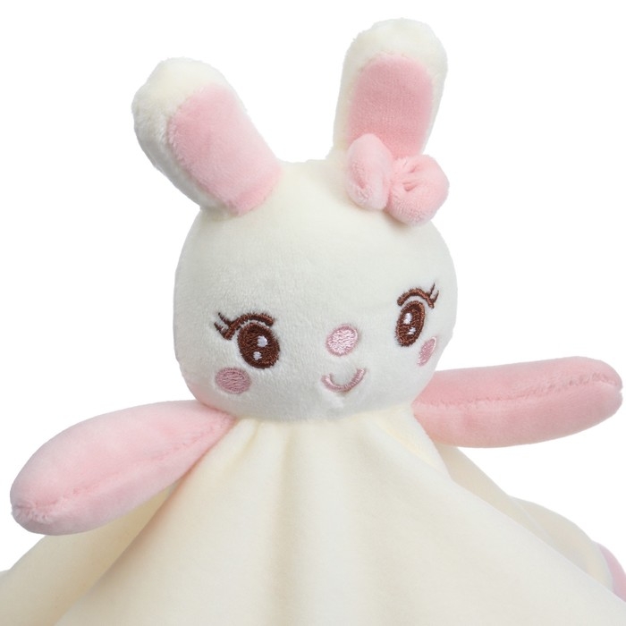 Комфортер - игрушка «Милая зайка», погремушка, цвет белый, розовый, Крошка Я Комфортер - игрушка «Милая зайка», погремушка, цвет белый, розовый, Крошка Я