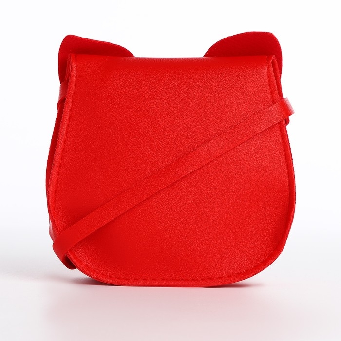 Сумка детская для девочки на магните, цвет красный