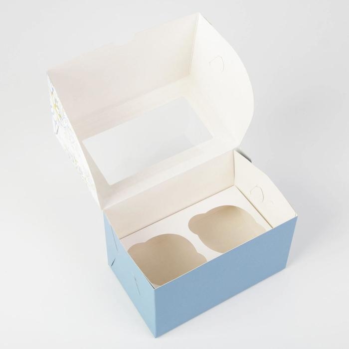 Коробка для капкейков «Let it Snow», 10 х 16 х 10см, Новый год Коробка для капкейков «Let it Snow», 10 х 16 х 10см, Новый год