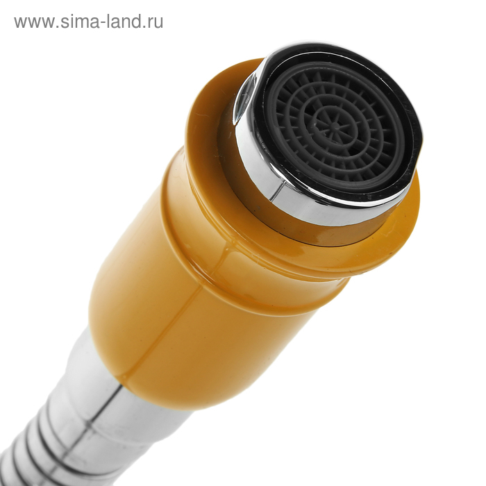 Смеситель для кухни Accoona A4882H, двухвентильный, с гибким изливом, силумин, желтый/хром Смеситель для кухни Accoona A4882H, двухвентильный, с гибким изливом, силумин, желтый/хром