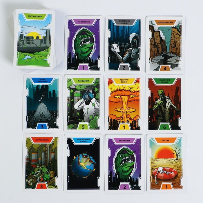 Настольная игра «Конец света» на реакцию и внимание, 14+ Настольная игра «Конец света» на реакцию и внимание, 14+