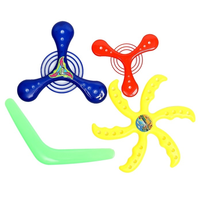 Бумеранг, набор 4 штуки, цвета МИКС Бумеранг, набор 4 штуки, цвета МИКС