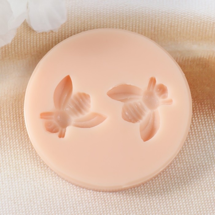 Молд силикон Молд силикон "Две осы" 2х2,2х0,4 2х2,2х0,4 см