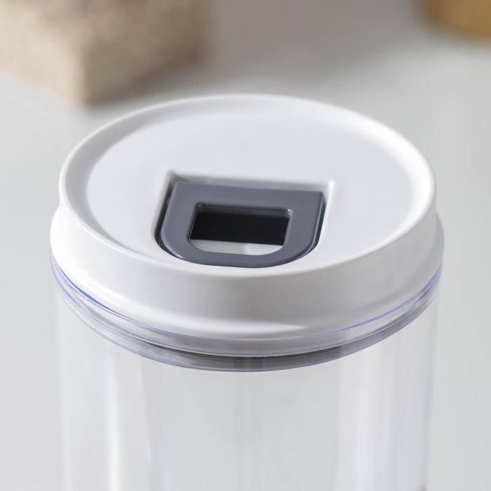 Банка пластиковая для сыпучих продуктов с мерной ложкой, 800 мл, 13,5×10×15 см, цвет МИКС Банка пластиковая для сыпучих продуктов с мерной ложкой, 800 мл, 13,5×10×15 см, цвет МИКС