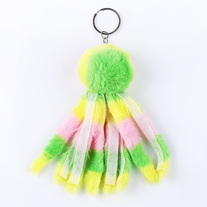 Мягкая игрушка «Осьминог», на брелоке, 11 см, цвета МИКС Мягкая игрушка «Осьминог», на брелоке, 11 см, цвета МИКС