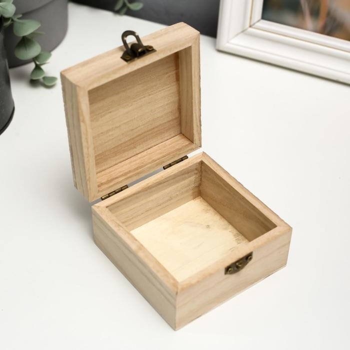 Шкатулка простая Шкатулка простая "Квадратная" 8,5х8,5х5 см