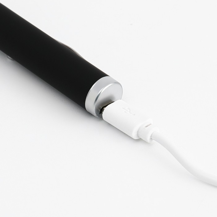 Лазерная указка 532 нм, 500 мАч, дальность 1 км, microUSB, зеленый луч