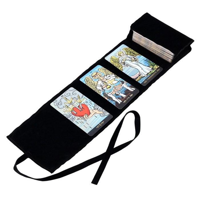 Мешочек для карт «Солнце», бархатный, 14х40 см Мешочек для карт «Солнце», бархатный, 14х40 см