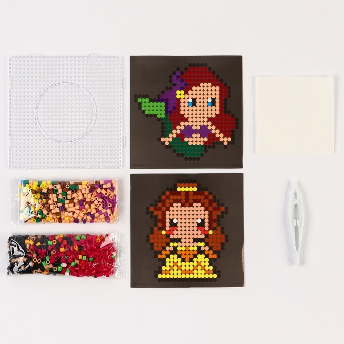 Набор мозаик 3 в 1 «Принцессы», Авквамозайка, Термомозайка и мозаика из EVA, 4+ Набор мозаик 3 в 1 «Принцессы», Авквамозайка, Термомозайка и мозаика из EVA, 4+