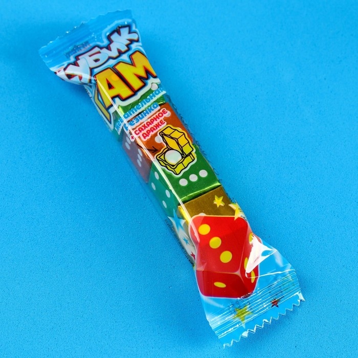 Жевательные резинки «Кубики судьбы» в форме игрального кубика, 14 г. Жевательные резинки «Кубики судьбы» в форме игрального кубика, 14 г.