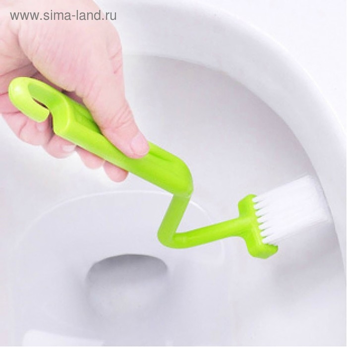 Щётка с изогнутой ручкой Доляна, 20 см, цвет МИКС Щётка с изогнутой ручкой Доляна, 20 см, цвет МИКС