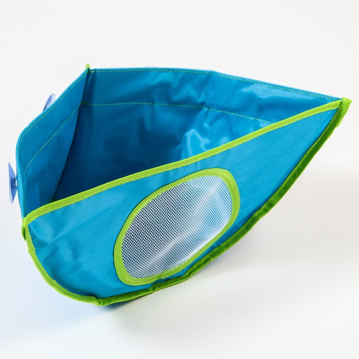 Сетка для хранения игрушек в ванной, цвет голубой Сетка для хранения игрушек в ванной, цвет голубой