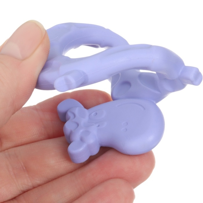 Прорезыватель силиконовый «Коровка», цвет фиолетовый, ТЭП, КНОПА Прорезыватель силиконовый «Коровка», цвет фиолетовый, ТЭП, КНОПА