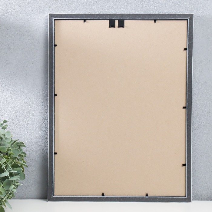 Фоторамка пластик Фоторамка пластик "Офис 8" 30х40 см, серебро