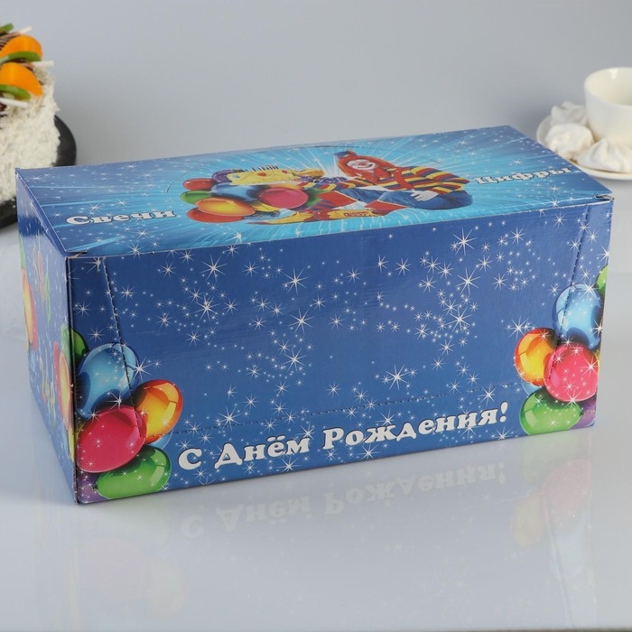 Шоу-бокс со свечами для торта цифры  Шоу-бокс со свечами для торта цифры "Цветное пламя", 10,2 см, 50 штук