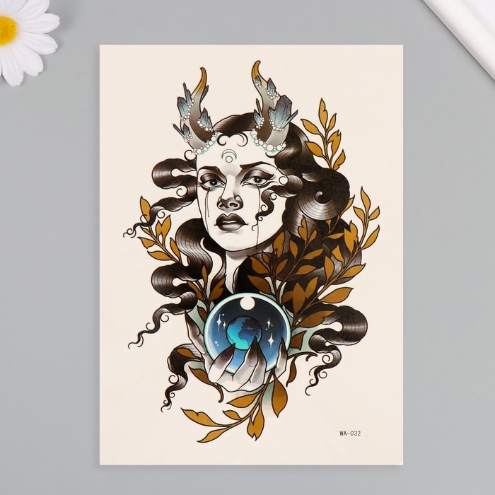 Татуировка на тело цветная Татуировка на тело цветная "Признанная Луной" 26,1х14,6 см