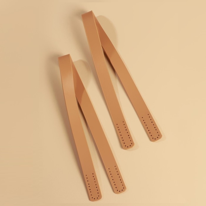 Ручки для сумки, пара, 52 ± 2 × 2 см, цвет бежевый Ручки для сумки, пара, 52 ± 2 × 2 см, цвет бежевый