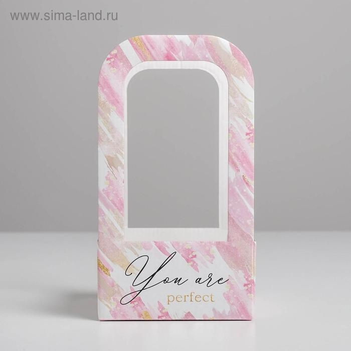 Коробка-переноска для цветов «Акварель», 12 см × 12 см × 22 см Коробка-переноска для цветов «Акварель», 12 см × 12 см × 22 см