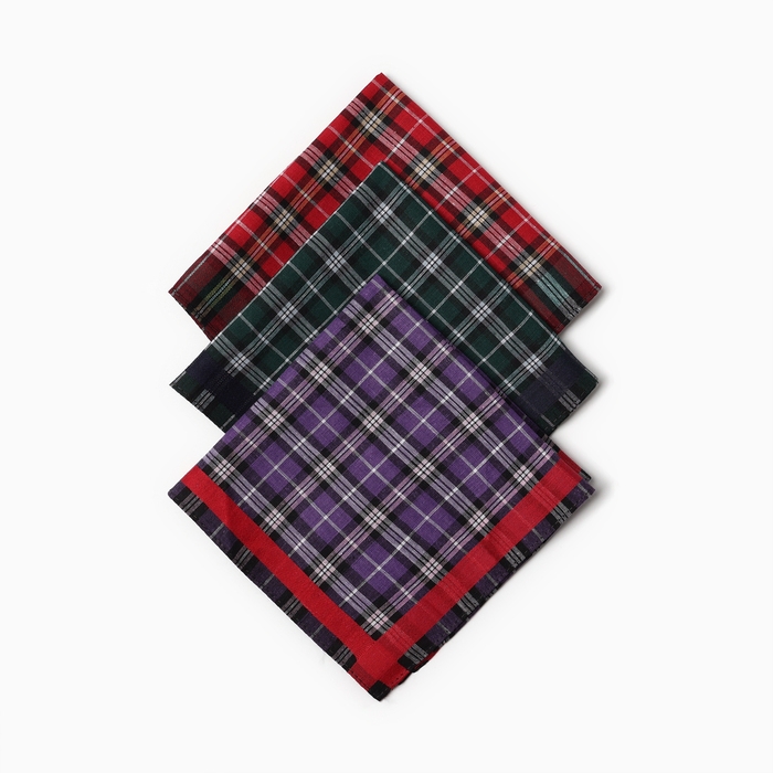 Набор мужских носовых платков в коробке ЭТНИКА, Арт.Пд71-8, 28х28, 3шт, х/б Набор мужских носовых платков в коробке ЭТНИКА, Арт.Пд71-8, 28х28, 3шт, х/б