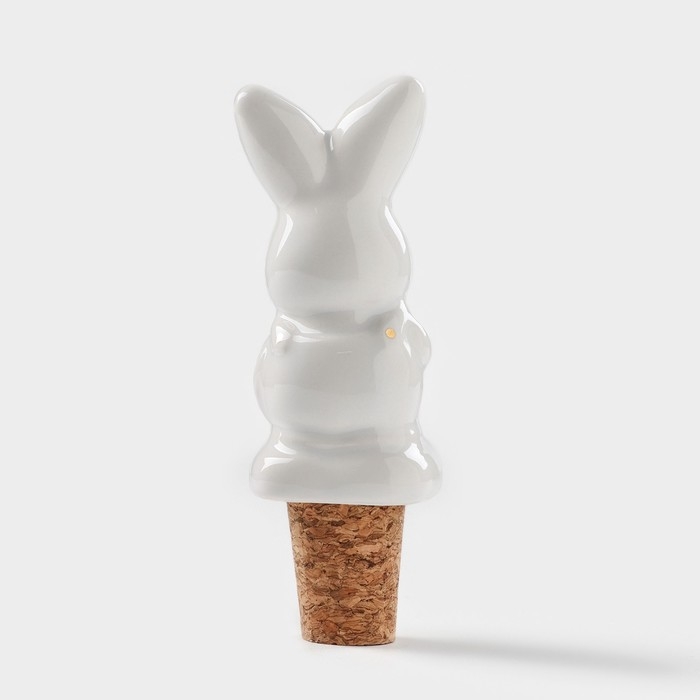 Пробка для бутылки Доляна «Зайка», 3,5×10,5 см Пробка для бутылки Доляна «Зайка», 3,5×10,5 см