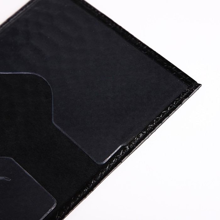 Обложка для паспорта, цвет чёрный Обложка для паспорта, цвет чёрный